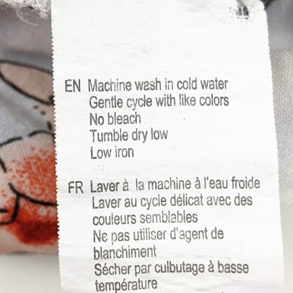 Revamped White Shorts with Blue and Red Flowers Small - Picture 7 of 9